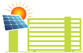 Sliding gate solar